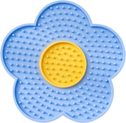 Cats Lick Pad With Suctions Cup Slow Feeders Licking Mat Flower Shape Silicone Pad With Suctions Cup Dog Licking Mat Silicone
