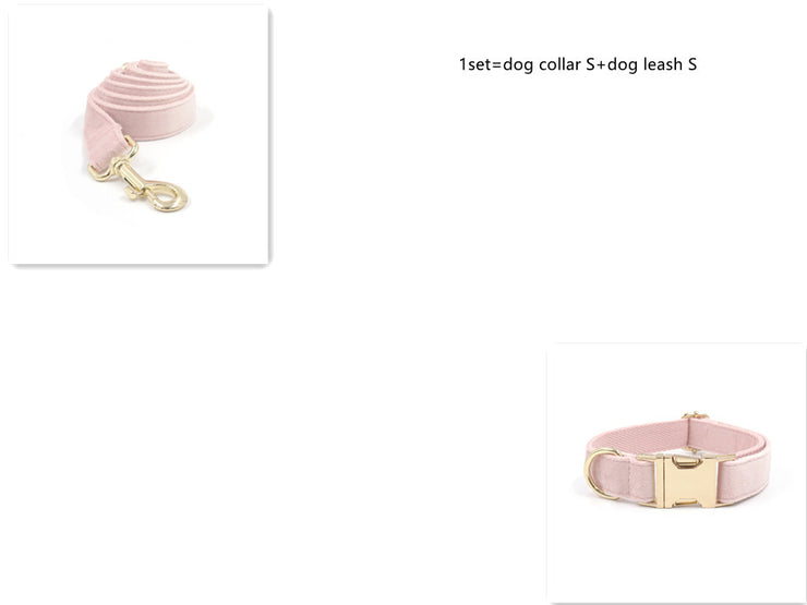 Pet Collar Towing Rope Bow Knot Outing Garbage Bag