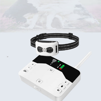 Electronic Pet Fence Wireless Bark Stopper Outdoor Dog Collar