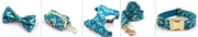 Pet Collar Leash Bow Knot Dog Walking Garbage Bag Set