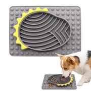 Slow Feeder Dog Bowls Stable Slow Feeder Licking Mat For Pets Slow Eating Smooth Texture Lick Pad For Pet Dog Puppy Cat Kitten