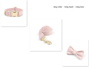Pet Collar Towing Rope Bow Knot Outing Garbage Bag