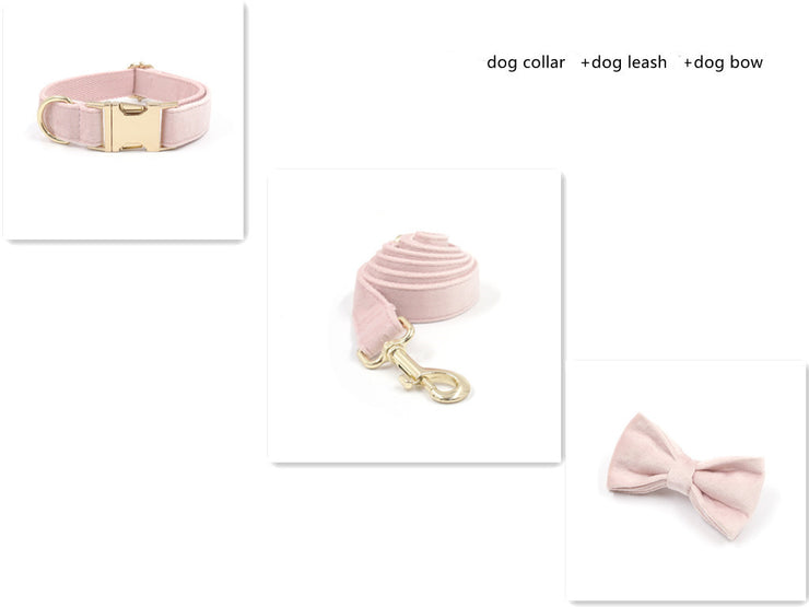 Pet Collar Towing Rope Bow Knot Outing Garbage Bag