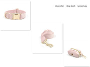 Pet Collar Towing Rope Bow Knot Outing Garbage Bag