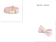Pet Collar Towing Rope Bow Knot Outing Garbage Bag