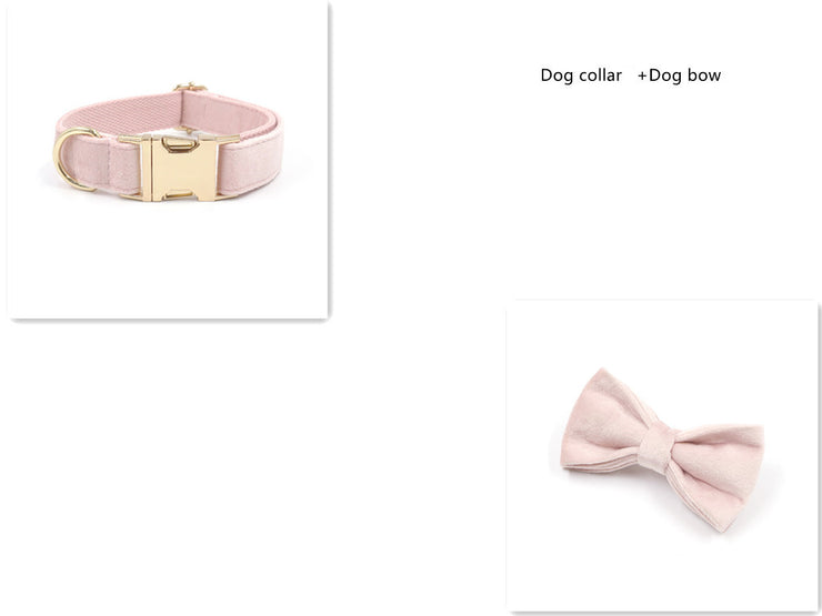 Pet Collar Towing Rope Bow Knot Outing Garbage Bag