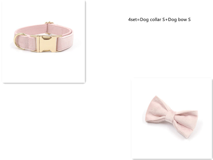 Pet Collar Towing Rope Bow Knot Outing Garbage Bag