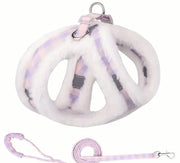 Warm Fluffy Harness | Purple Pink