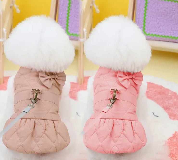 Cosy Quilted Winter Coat | Pink