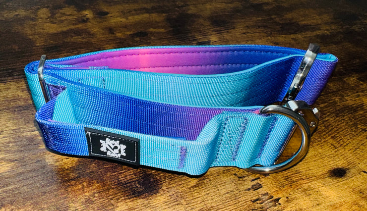 5cm Tactical Collar | Robust Handle | Blue & Purple Ombre