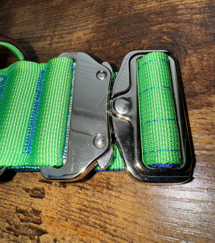 5cm Tactical Collar | Robust Handle | Blue & Green Ombre