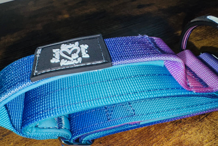 3.8cm Tactical Collar | With Robust Handle | Blue & Purple Ombre