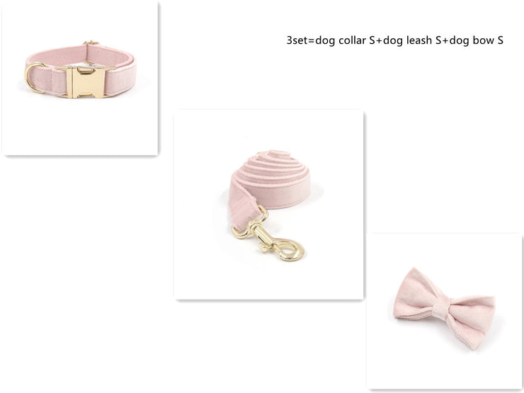 Pet Collar Towing Rope Bow Knot Outing Garbage Bag